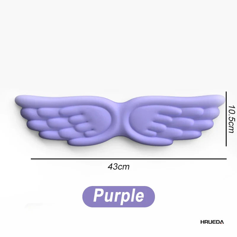Angel Wing Memory Foam Wrist Rest & Mouse Pad for Mechanical Keyboard and Laptop — Ergonomic Wrist Support