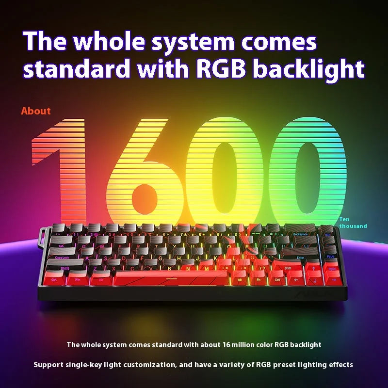 Magnetic Hot-Swappable Mechanical Gaming Keyboard 88-Key RGB 8000Hz Bluetooth USB Customizable