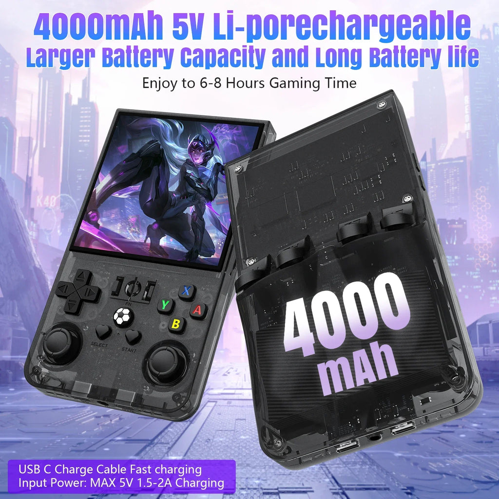 Portable Retro Handheld Game Console, 4.0-inch (10.16 cm) IPS 720x720, 64GB/128GB Storage, 18,000+ Classic Games