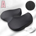 Memory Foam Seat & Back Cushion - Square Removable Washable Polyester Cover