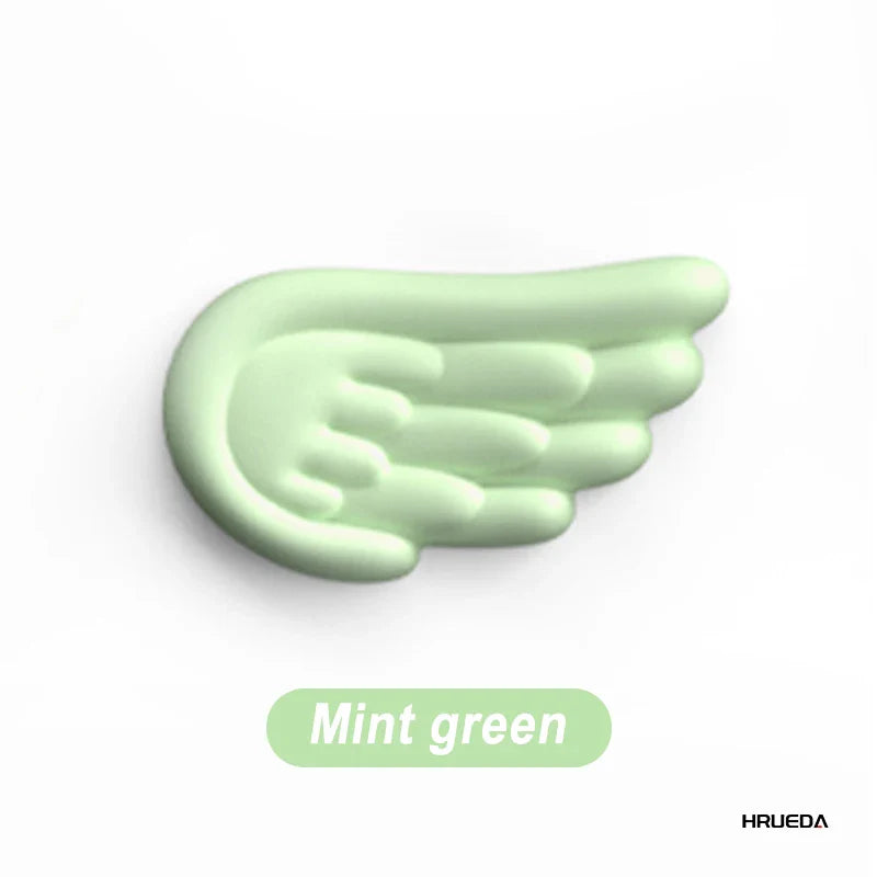 Angel Wing Memory Foam Wrist Rest & Mouse Pad for Mechanical Keyboard and Laptop — Ergonomic Wrist Support