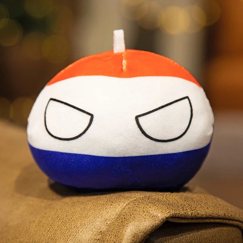 Polandball Countryball Plush Keychain 10 cm (3.9 in) 70 Designs Country Ball Pendant Stuffed Toy for Kids