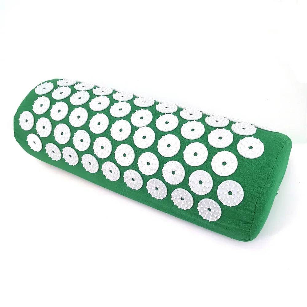Acupressure Spike Mat & Pillow Set – 26 x 16 x 0.8 in (66 x 40 x 2 cm) Back & Neck Pain Relief Massage