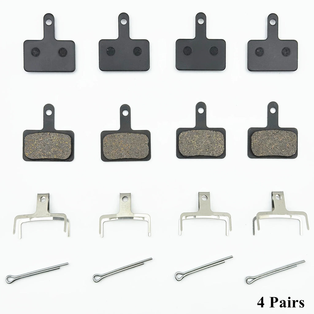 2/4/12-Pair Hydraulic Disc Brake Pads for Mountain Bikes — Resin, Semi-Metal & Ceramic Options