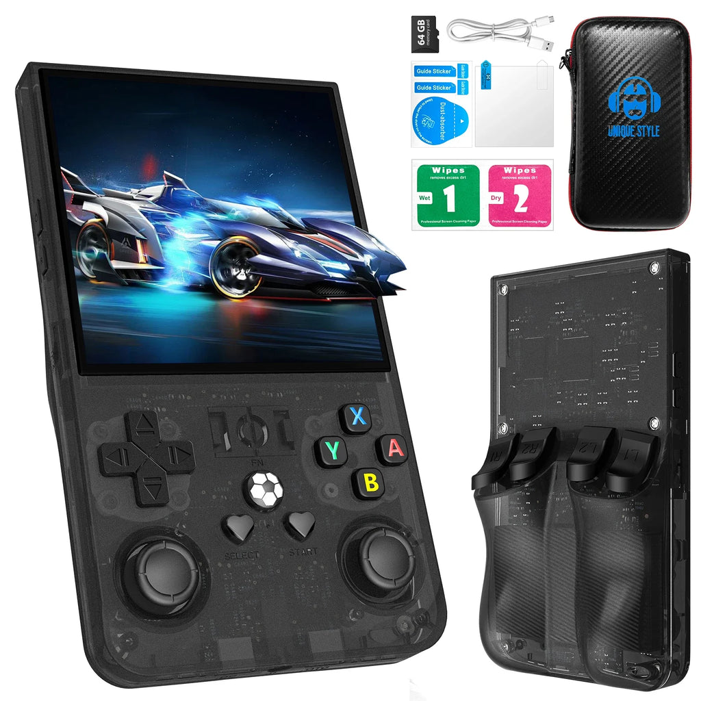 Portable Retro Handheld Game Console, 4.0-inch (10.16 cm) IPS 720x720, 64GB/128GB Storage, 18,000+ Classic Games