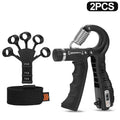 Adjustable Hand Gripper 10–60 kg (22–132 lb) Heavy-Duty Grip Strength Trainer — Wrist & Finger Exerciser with Accessories