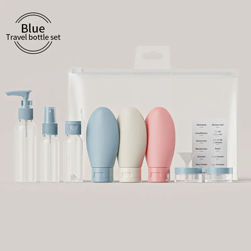 Travel Refillable Bottle Set — Perfume Spray, Lotion & Shampoo Tubes (120 ml / 4.06 fl oz, 60 ml / 2.03 fl oz) Portable Cosmetic Containers