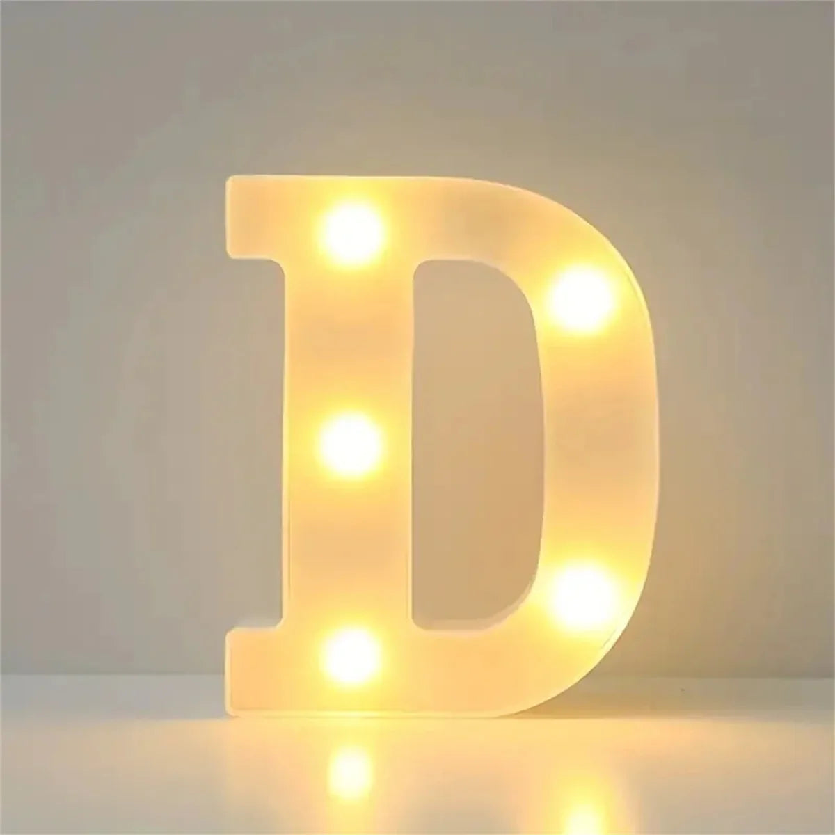 16cm (6.3 in) LED Marquee Letter & Number Light - Battery-Operated Night Lamp for Home, Wedding, Bar & Party Decor