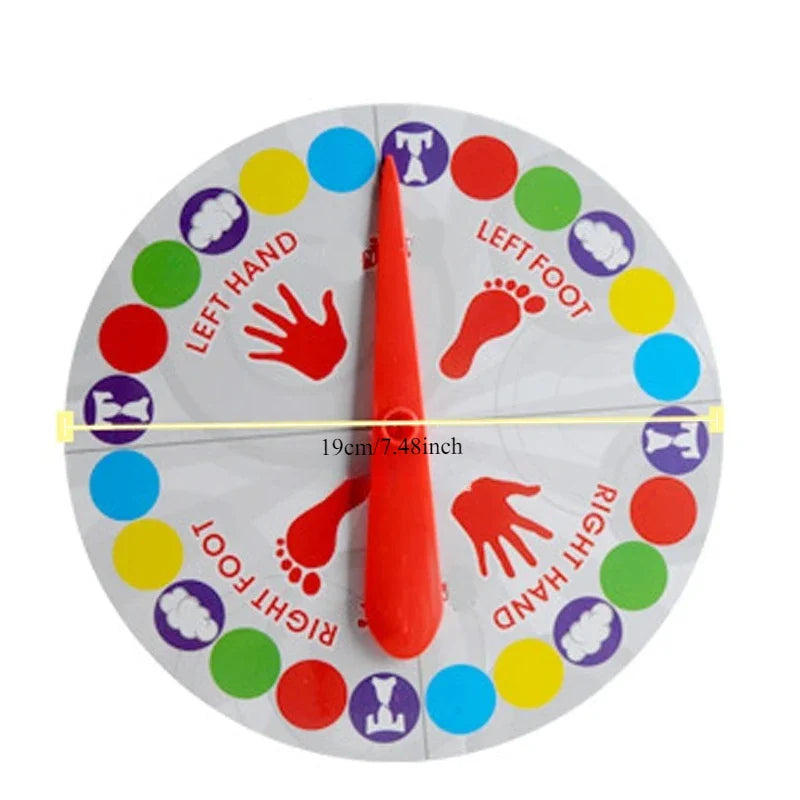 Twist Game Mat Indoor Outdoor Interactive Family Party Game for Kids and Adults - Balance & Movement Twisting Game