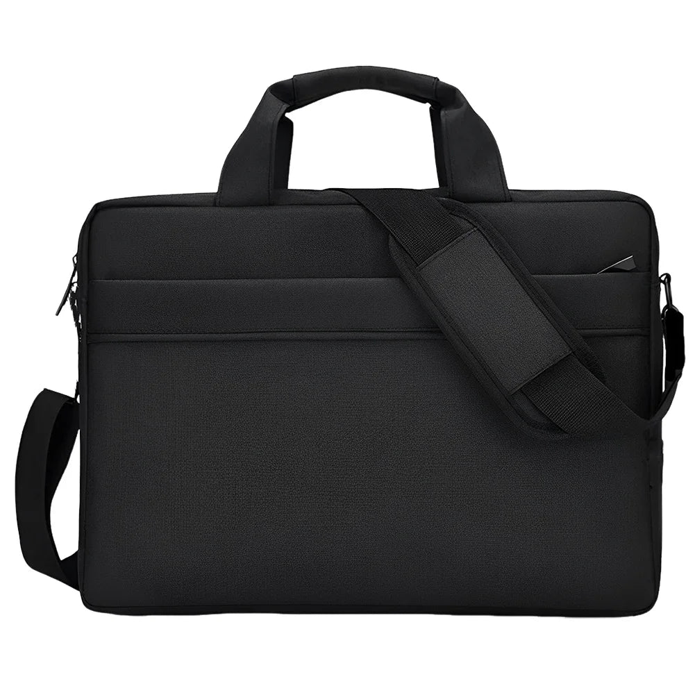 Waterproof Nylon Shockproof Laptop Crossbody Bag – 3 Compartments | Fits 14-Inch (35.6 cm) Laptops