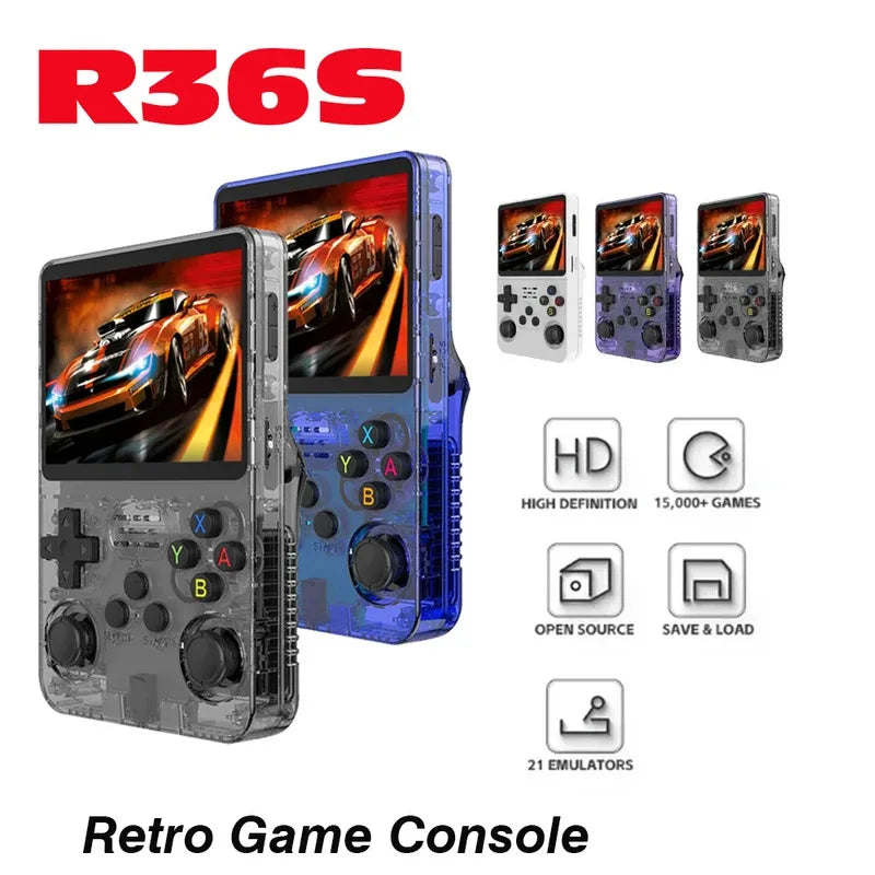 Retro Handheld Game Console 3.5-Inch (8.9 cm) IPS Portable Pocket Player with 15,000+ Classic Games
