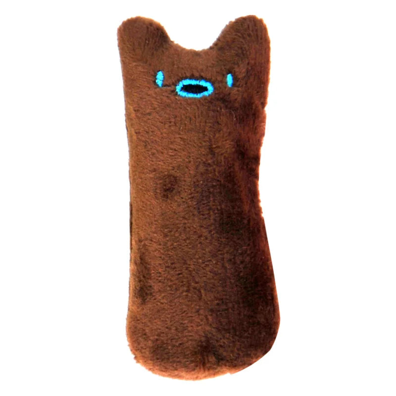 Interactive Catnip Plush Chew Toy for Cats — Teeth-Cleaning Squeaky Toy for Kittens & Adult Cats