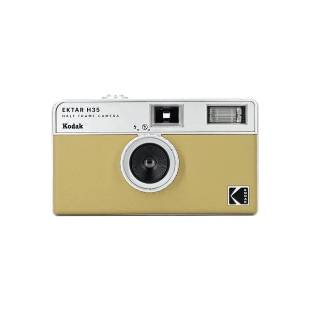Half-Frame 35mm Film Camera with Built-In Flash – Pocket Compact Film Camera, 2x Exposures, 4 Colors