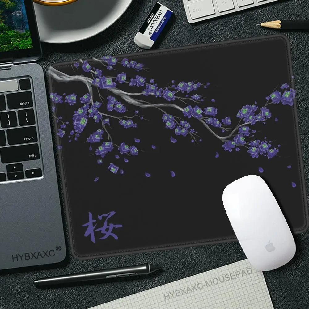 Cherry Blossom (Sakura) 45×40 cm (17.7×15.7 in) Non-Slip Stitched-Edge Gaming Mouse Pad Desk Mat