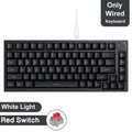 75% 82‑Key Hot‑Swappable Mechanical Gaming Keyboard — Tri‑Mode Wired/2.4GHz/Bluetooth, RGB, TFT Screen, Metal Volume Knob, USB Type‑C