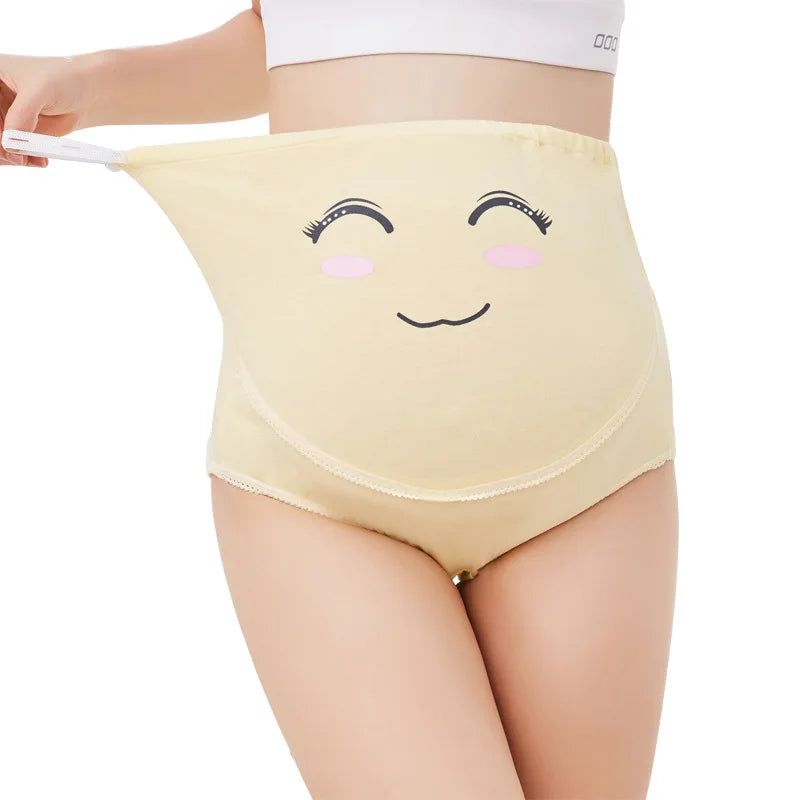 High Waist Cotton Maternity Panties for Pregnant Women, Abdominal Support Pregnancy Underwear