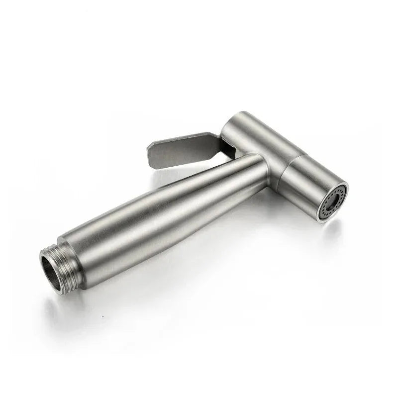 Stainless Steel Portable Toilet Spray Gun - Handheld Bidet Sprayer for Bathroom & Outdoor Cleaning