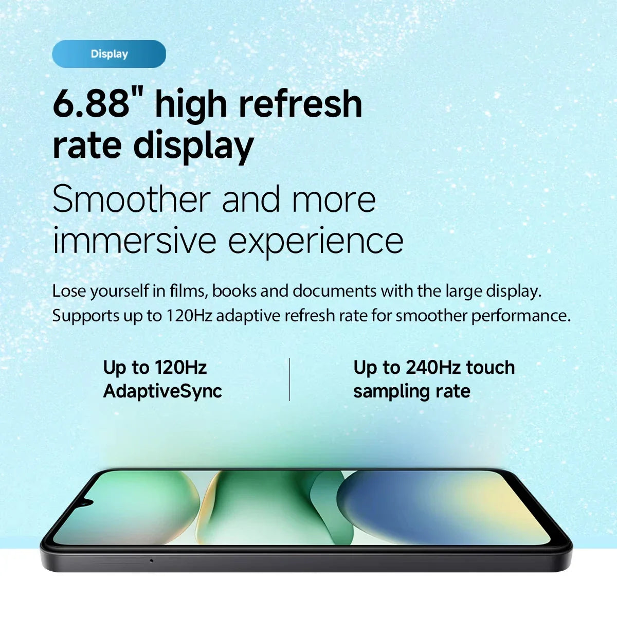 Global Version Android Smartphone Unisoc T7250 - 6.88 in (17.5 cm) Display - 32MP Main Camera - 5200mAh Battery - 15W Fast Charging