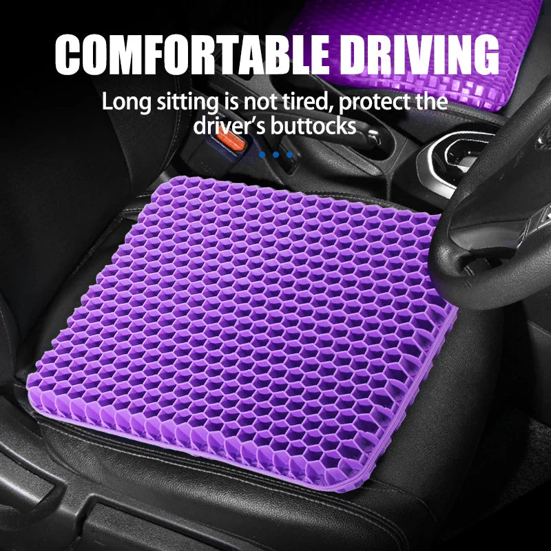 Gel Seat Cushion Honeycomb Breathable Cooling Coccyx Pillow for Tailbone Pain Relief for Office, Car & Wheelchair