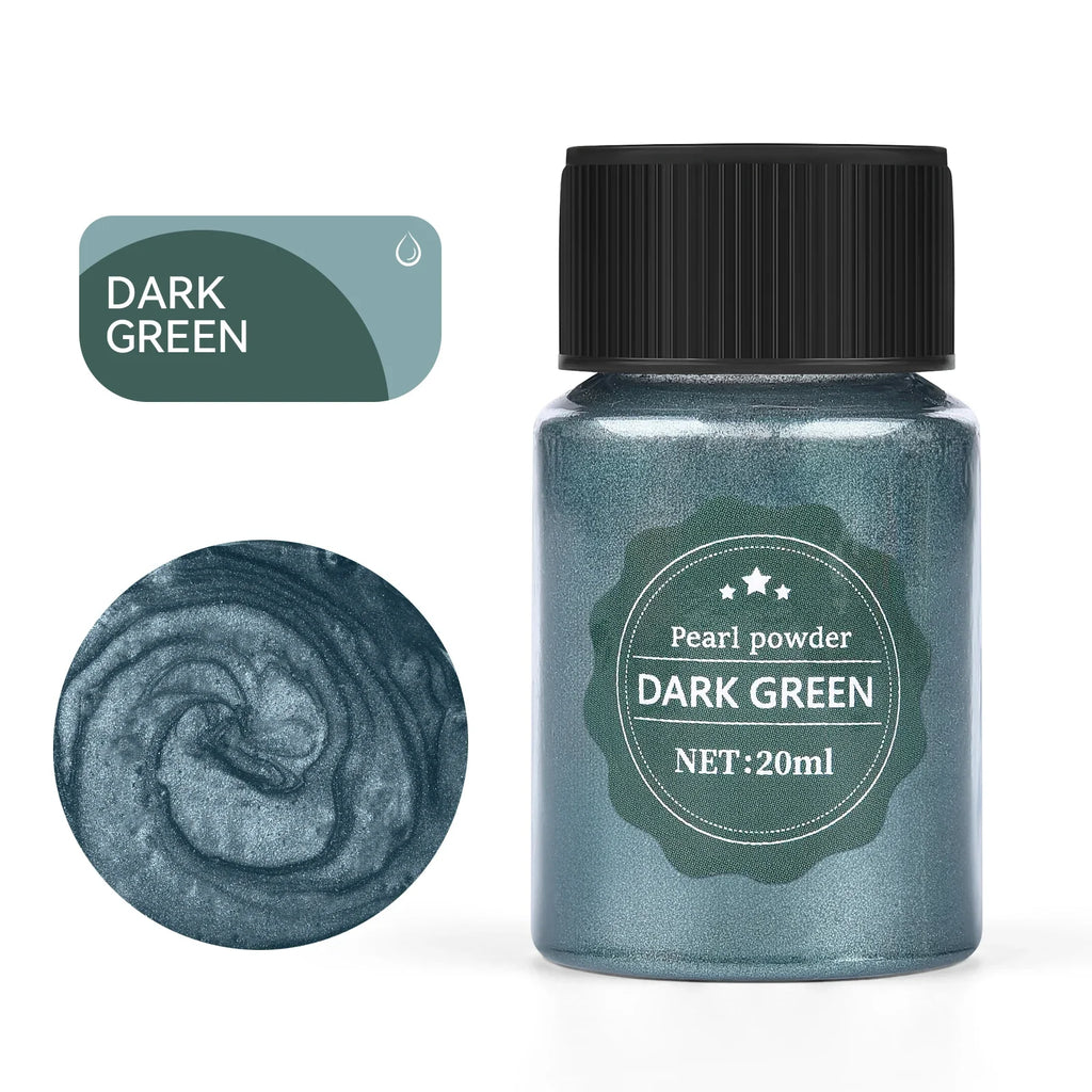 20ml (0.68 fl oz) Pearlescent Mica Powder - Pearl Pigment for Resin, Jewelry, Candles & Nail Art