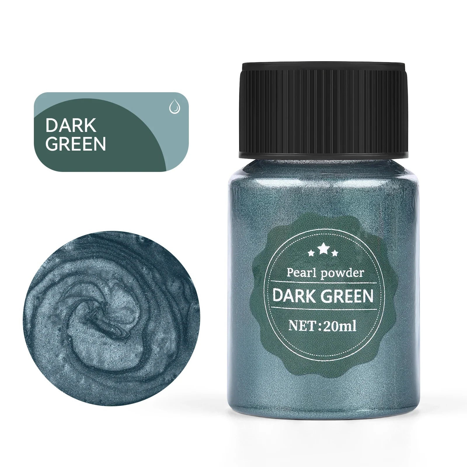 20ml (0.68 fl oz) Pearlescent Mica Powder - Pearl Pigment for Resin, Jewelry, Candles & Nail Art