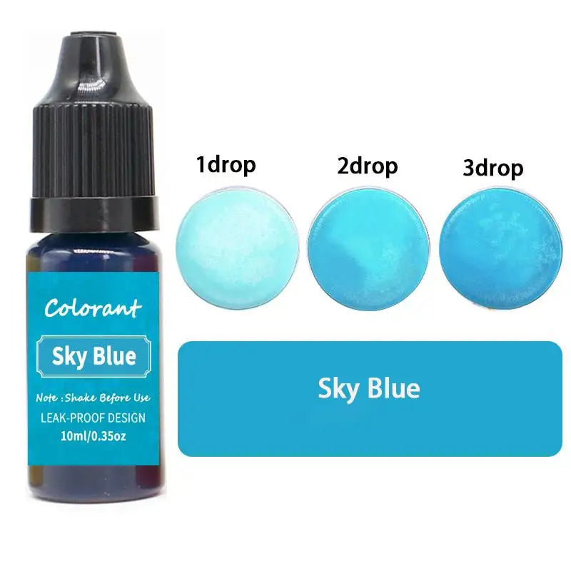 20-Color Liquid Candle Dye Set for DIY Candles, Soap & Resin Crafts