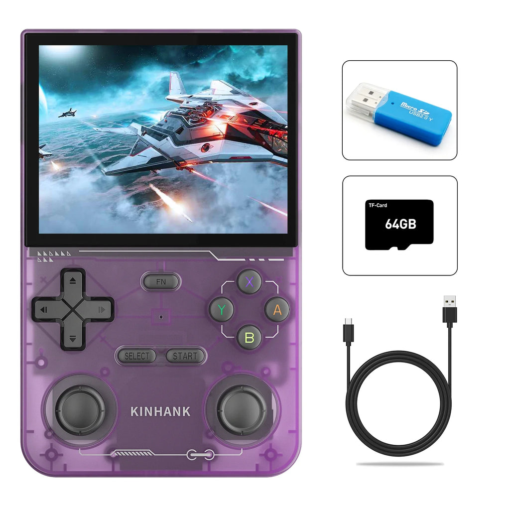 Open Source Retro Handheld Game Console – 16,000+ Classic Games | PS1/PSP/N64/DC Emulators | 3.5-inch (8.9 cm) 500 nit IPS Display | 3500 mAh Battery