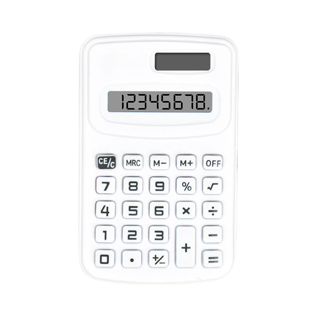 Pocket 12-Digit Solar & Battery Calculator – 4-Function Handheld for Students, Office, Accounting