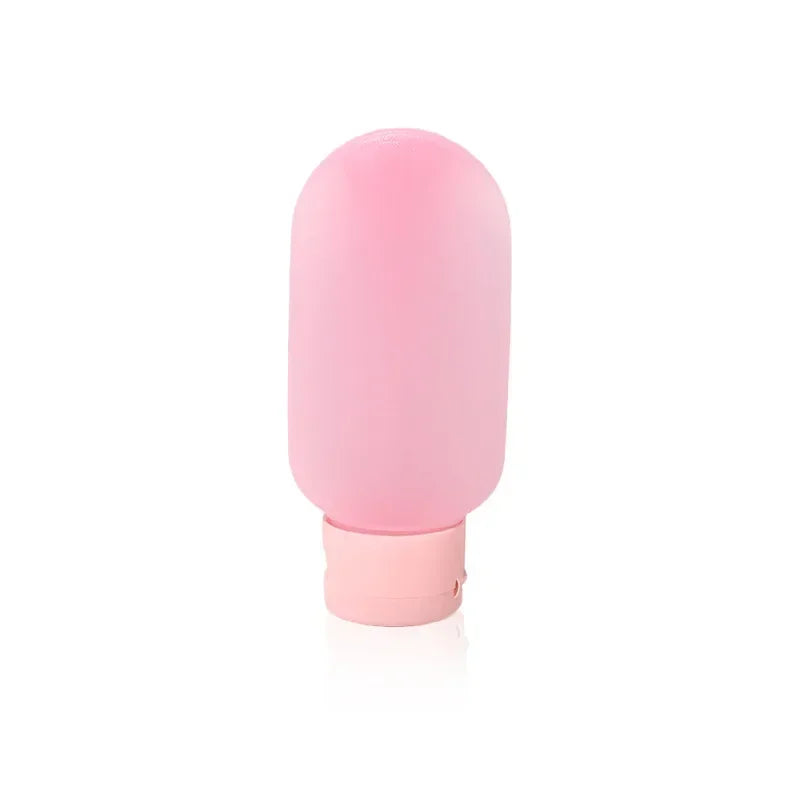 Refillable Silicone Travel Bottle Set - 30ml (1oz) & 60ml (2oz) Soft Squeeze Shampoo Lotion Containers Portable Travel Kit