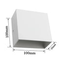 LED Up-Down Wall Sconces 2-Pack 6W - Modern Indoor Wall Lights for Living Room Hallway Bedroom