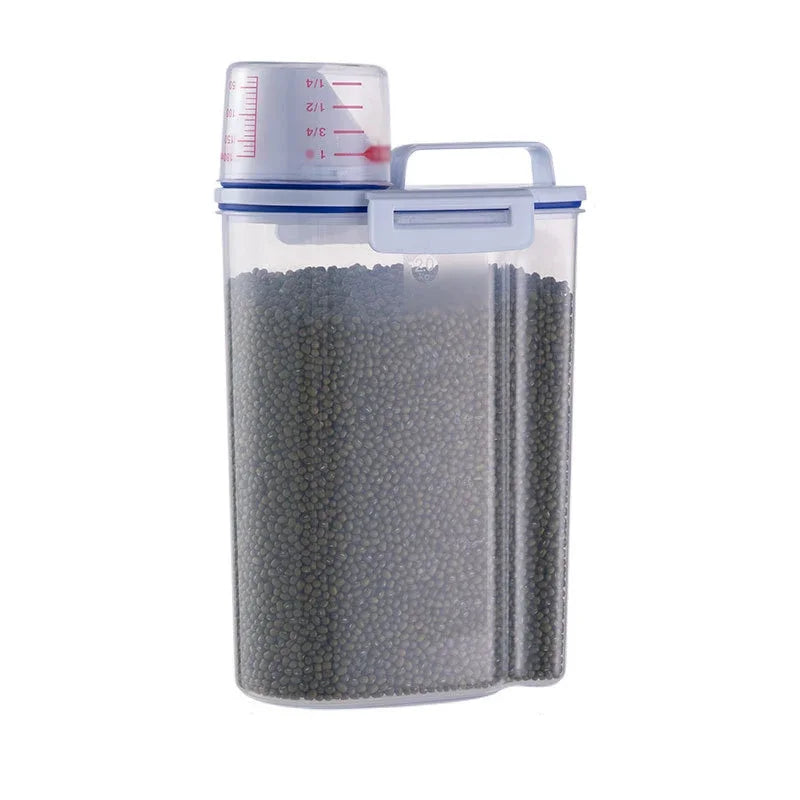 Large Capacity Airtight Pet Food Storage Container - Durable, Easy-Clean, Non-Slip for Dogs and Cats
