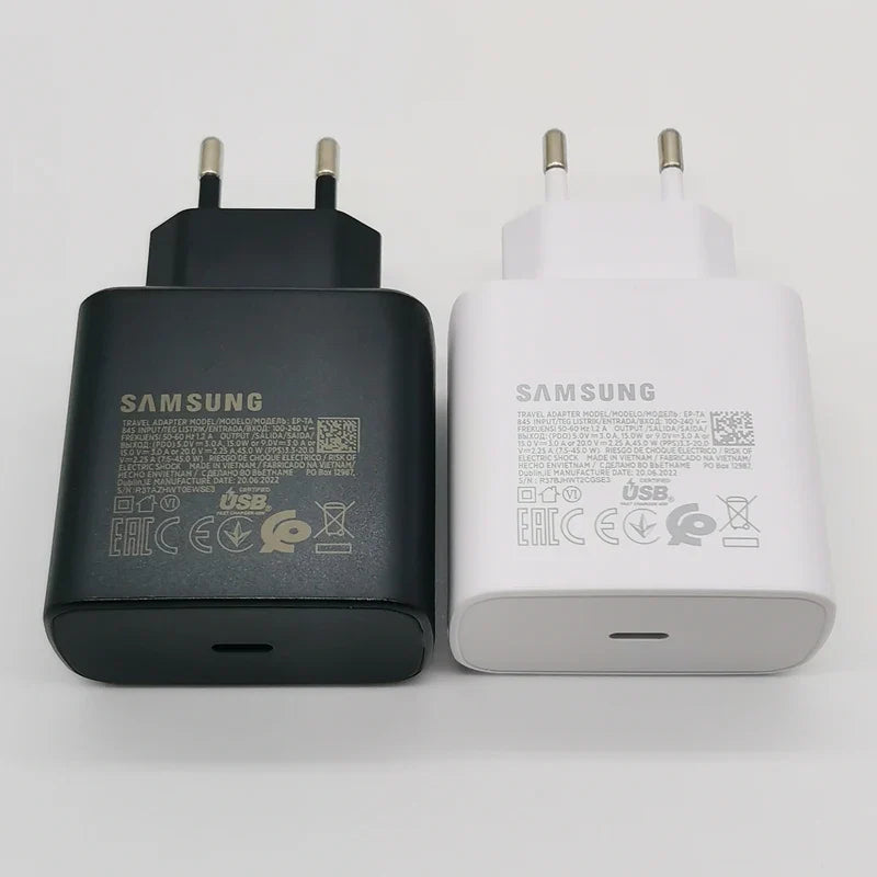 45W USB-C PD Super Fast Charger Adapter with 1.8M (5.9ft) Type-C Cable - EU Plug, Compatible with S24/S23/S22/S21/S20/Note/Flip/Fold Series