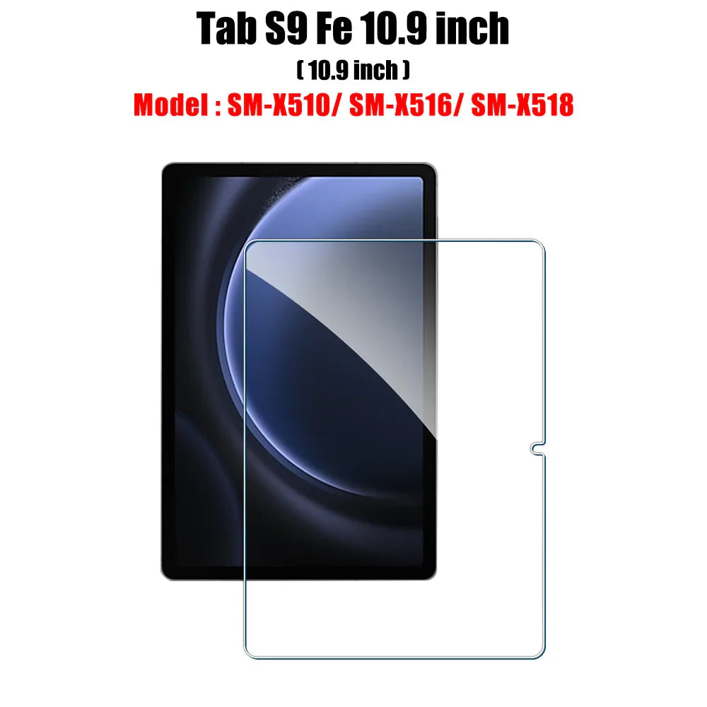 Tempered Glass Screen Protector for Galaxy Tab S6 Lite, A9/A9 Plus, A8, S7 FE, S8/S9/S9 Plus/S9 FE, S10/S11 — 1 Pack