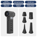 Mini Rechargeable Electric Air Duster - Portable Cordless Air Blower for PC Keyboard & Car, 3-Speed Adjustable with 4 Nozzles