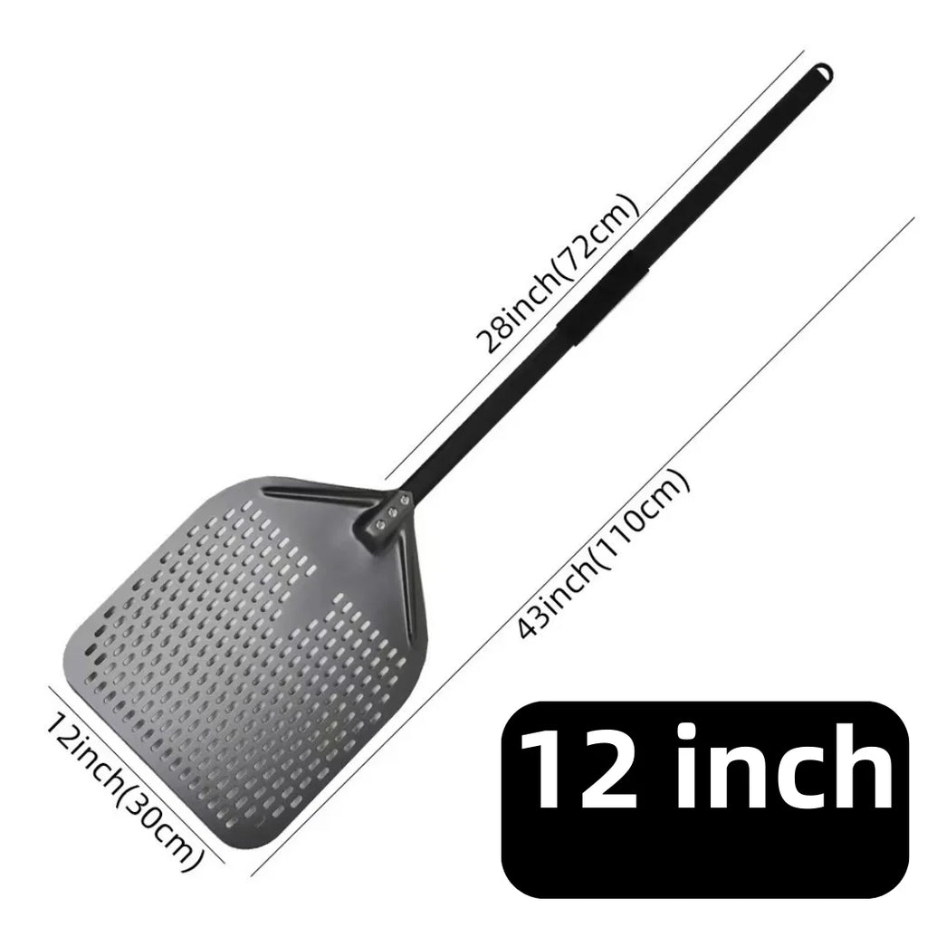 Hard-Anodized Aluminum Pizza Peel 6, 12, 13 and 14 Inch (15, 30, 33, 35.5 cm) Bread Paddle Oven Spatula