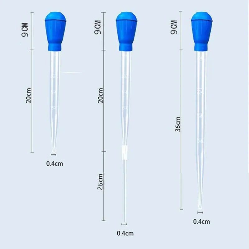 Extendable Aquarium Siphon Vacuum Cleaner — Fish Tank Gravel Cleaner & Water Changer with 30ml/50ml Reservoir and 26cm (10.2in) Extension