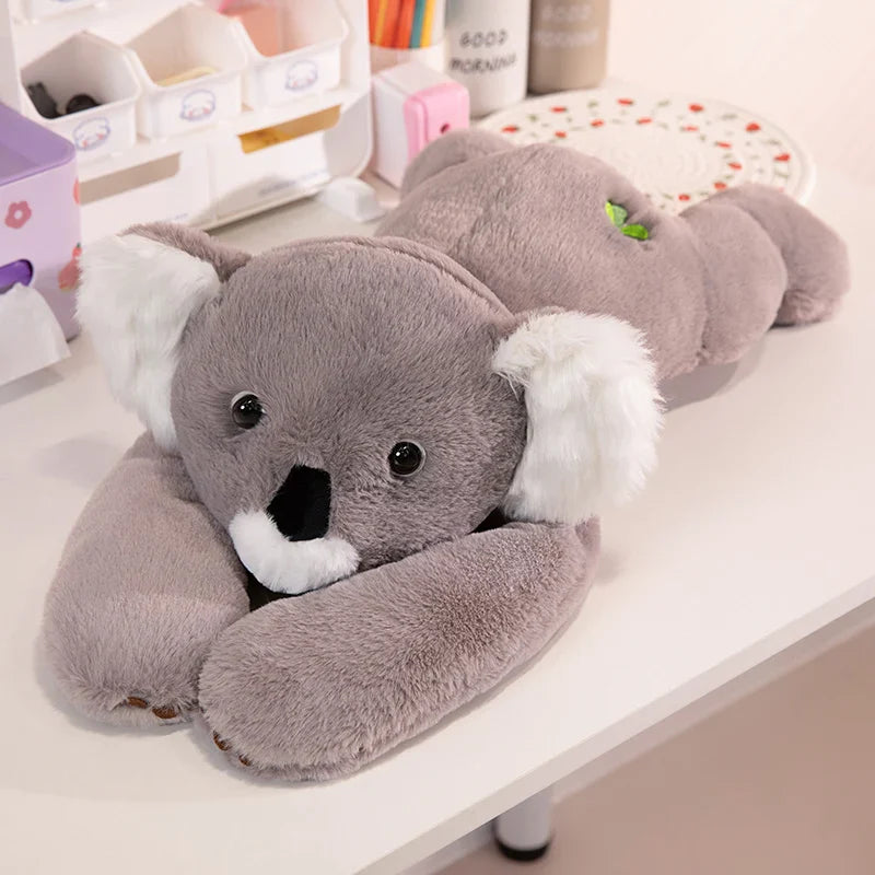 Plush Animal Cushion Pillow 60cm & 65cm - Koala, Capybara, Bear, Dinosaur, Raccoon, Frog, Turtle, Sika Deer