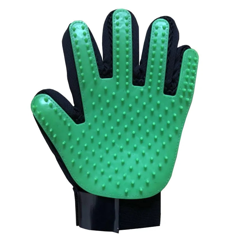 Multicolor Silicone Pet Grooming Gloves for Cats and Dogs – Reusable Hair Removal Mitt