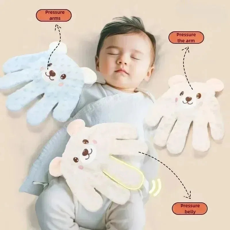 Baby Sleep Aid Palm Pillow with Remote — Soothing Plush for Newborns & Toddlers