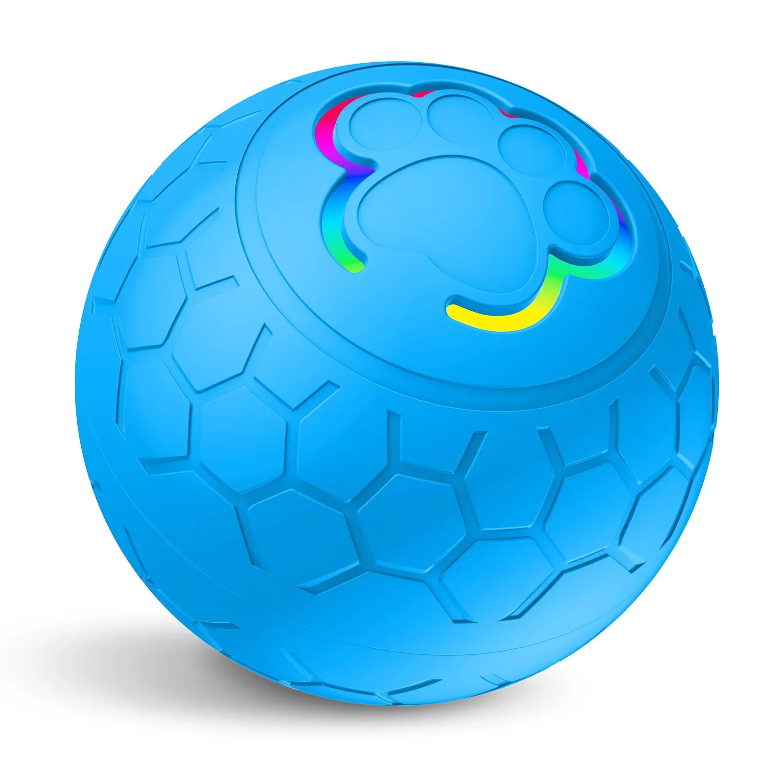 Interactive USB Rechargeable Dog & Cat Toy Ball, Automatic Bouncing Rolling LED Light, IP65 Waterproof