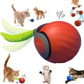 Interactive Speedy Tail Cat Ball Toy with Tail — USB Rechargeable, Dual-Speed Automatic Cat Toy