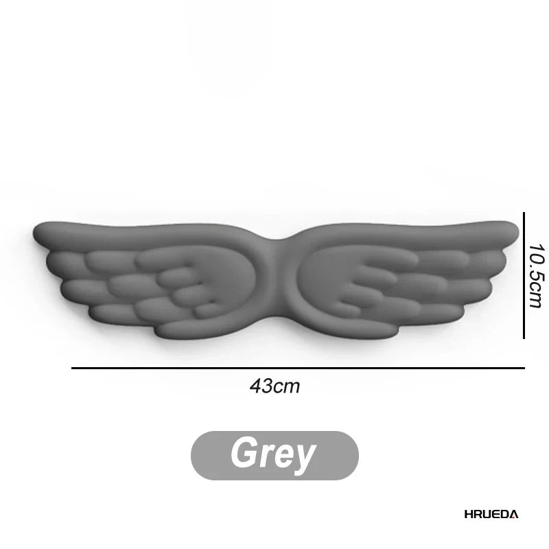 Angel Wing Memory Foam Wrist Rest & Mouse Pad for Mechanical Keyboard and Laptop — Ergonomic Wrist Support