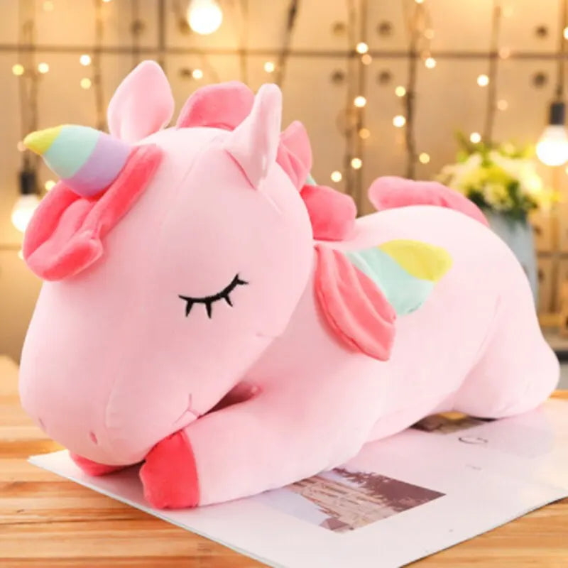 Kawaii Unicorn Horse Plush Toy - Soft Stuffed Huggable Doll 25/50 cm (9.8/19.7 in) Kids Birthday Gift