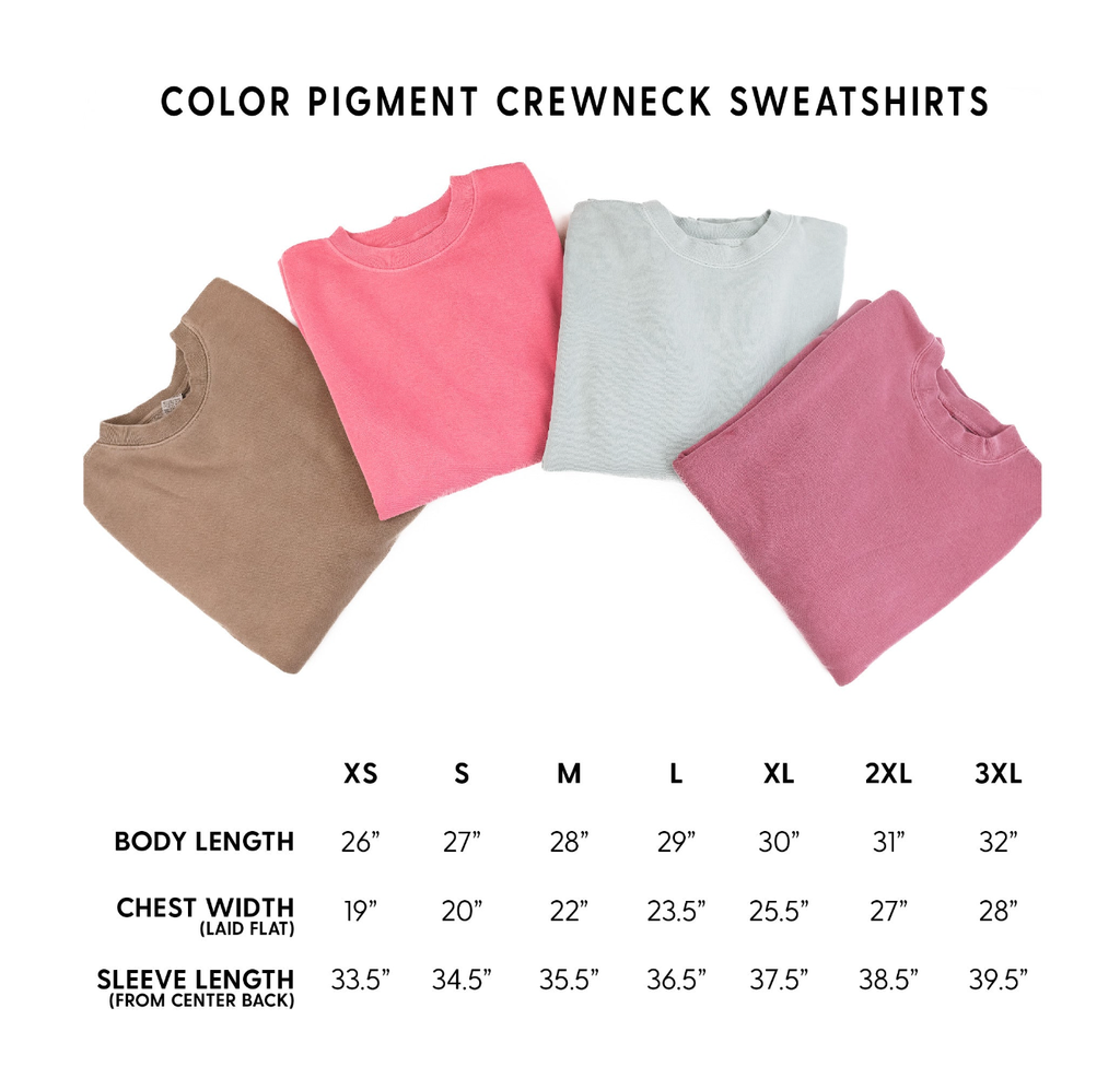 Embroidered PIGMENT Crewneck - OUTLINE NAME