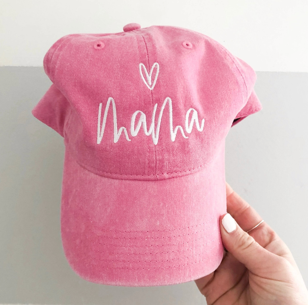 Mama (Heart Above) - Adult Baseball Cap