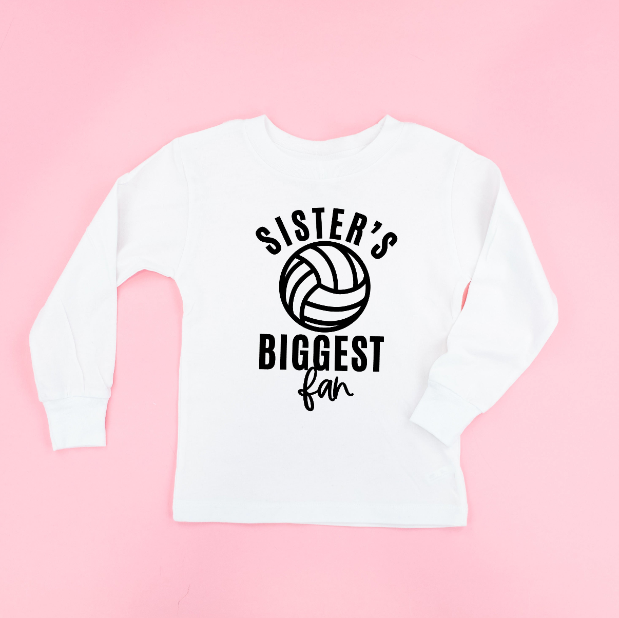 Sister's Biggest Fan - (Choose your Sport) - Child Long Sleeve Tee
