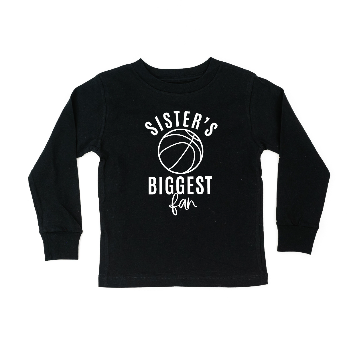 Sister's Biggest Fan - (Choose your Sport) - Child Long Sleeve Tee