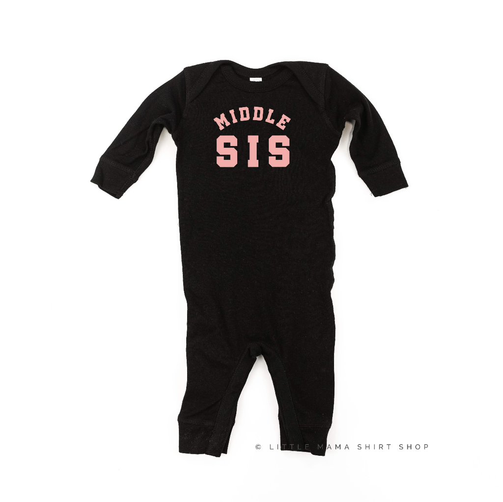 Varsity 'Sis' Sibling Tees - (Choose Your Role) - Baby Sleeper