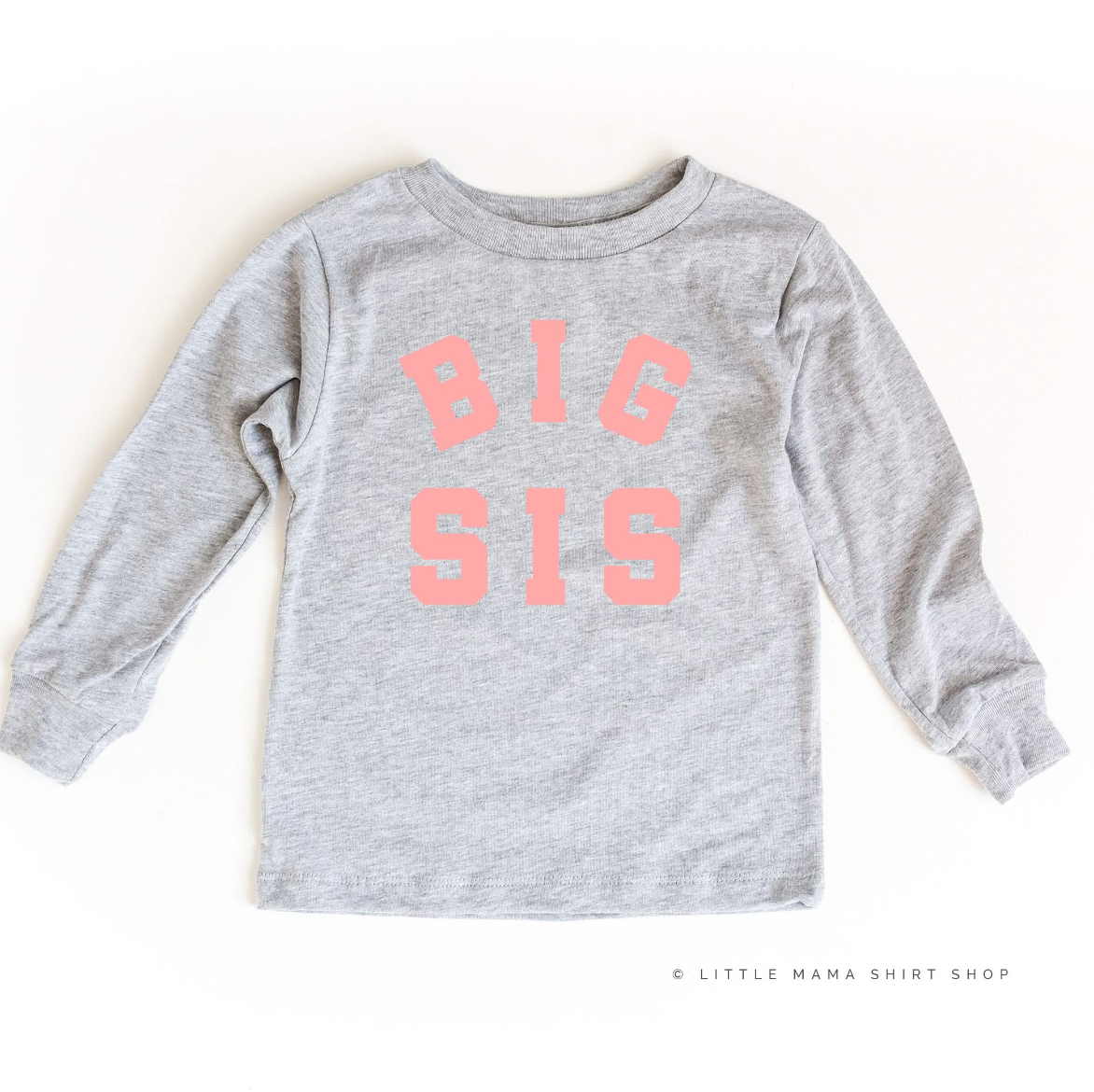 Varsity 'Sis' Sibling Tees - (Choose Your Role) - Child Long Sleeve Tee