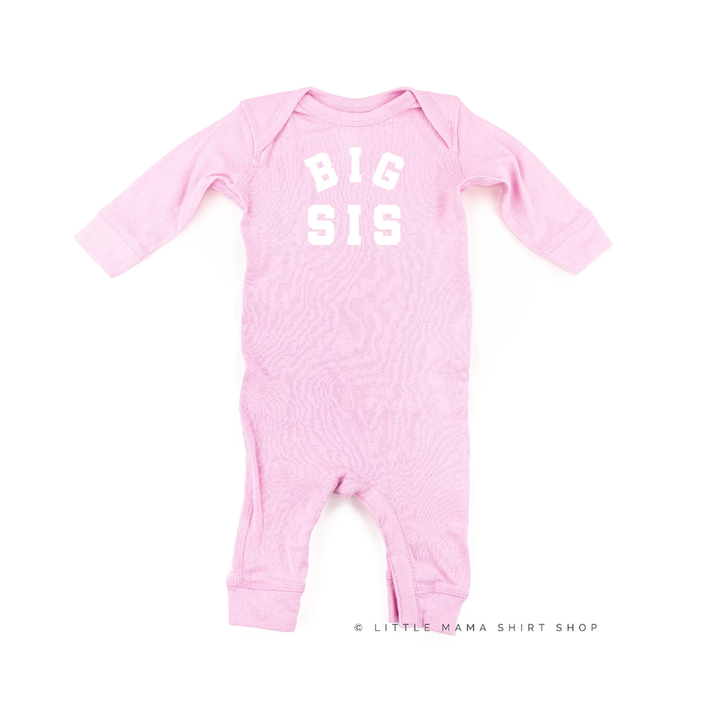 Varsity 'Sis' Sibling Tees - (Choose Your Role) - Baby Sleeper